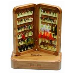 Turrall Complete Selections in Grande Bamboo Fly Box ( 100 Flies) - Stillwater Selection
