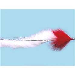 Pike Flies - Red and White Bunny - PI10